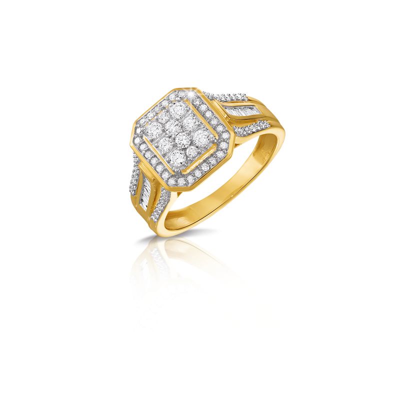 Bague Or 750 Millièmes Rhodié Et Diamants 0,60 Carat*