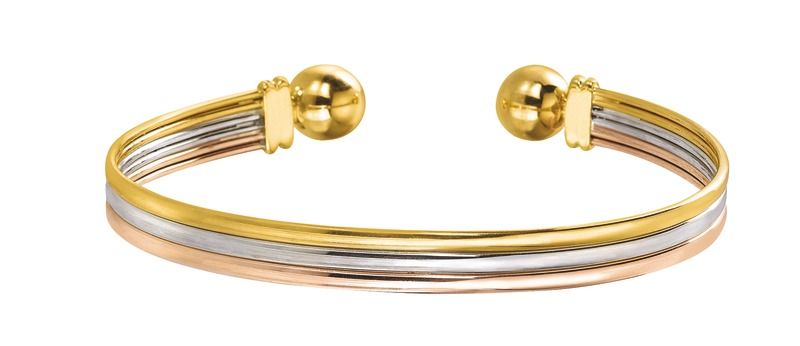 Bracelet Jonc 3 Ors 375 Millièmes